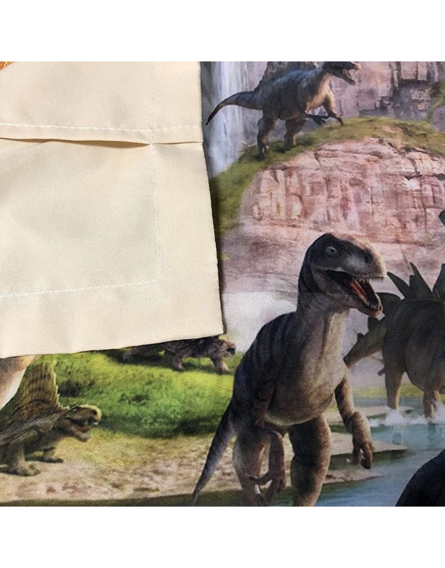 ADASMILE A & S 3D Dinosaur World Bedding Sets 3 Pieces Jurassic Duvet Quilt Cover Set for Kids Boys Teens Queen Size - BQ7DX5QSV