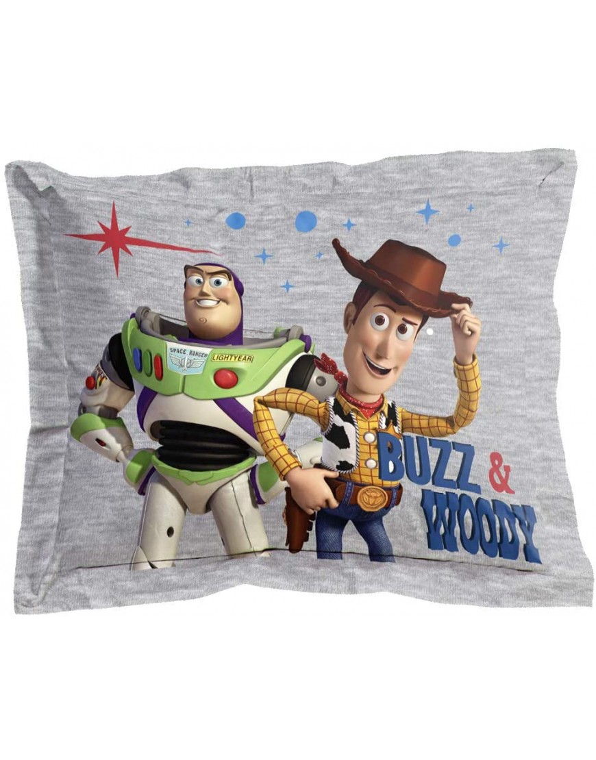 Disney Pixar Story 4 All The s Twin Full Comforter & Sham Set Super Soft Kids Reversible Bedding Features Woody & Buzz Lightyear Fade Resistant Microfiber Official Disney Pixar Product - BH1QHMUK8