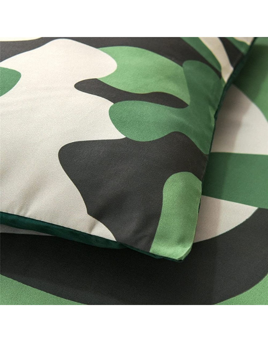 Holawakaka Twin Size Camouflage Comforter Set Boys Girls Men Camo Quilted Bedding Sets Neutral Farmhouse Lodge Cabin Army Bedspread Army Green Twin - BAIZWQKX0
