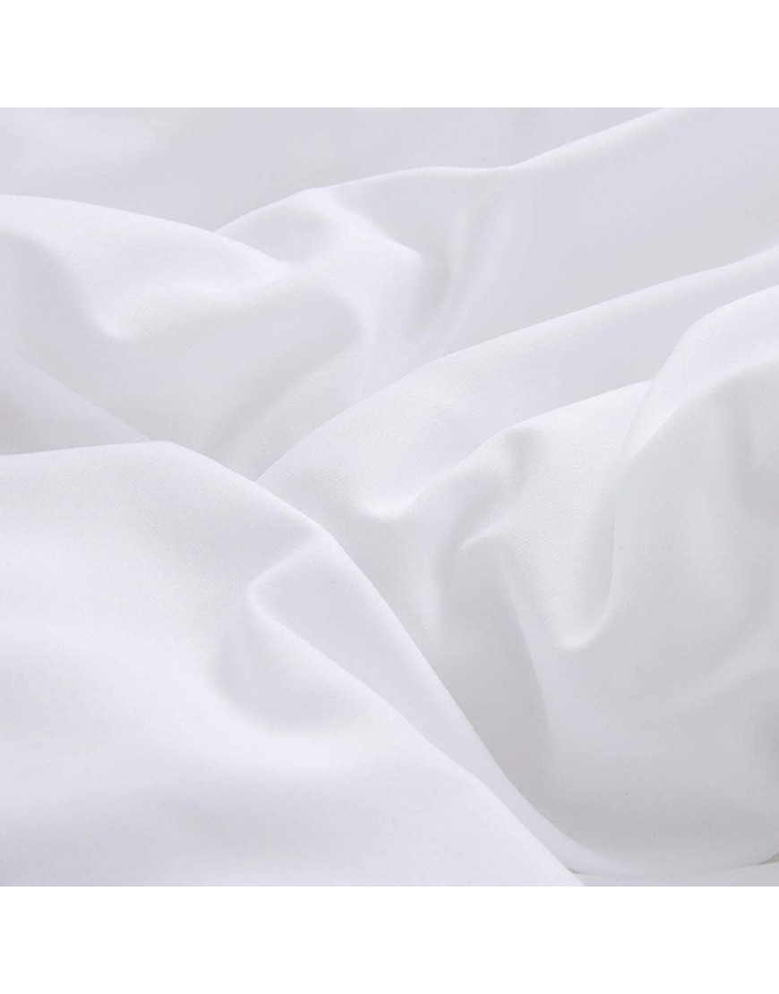 Wellboo White Comforter Sets Plain Color Bedding Comforter Sets King Women Men All White Bedding Sets Adults Teens Light Color Quilt Lightweight Adults Teens Solid White Durable Blankets Breathable - B2JY4Z3YJ
