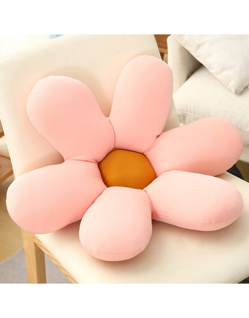 FDF SDFE Petal Plush Pillow Flower Plush Toy Cushion Chair Sofa Cushion Pillow Girl Cute Room Decoration Cushion,Pink - B5C20I2LG