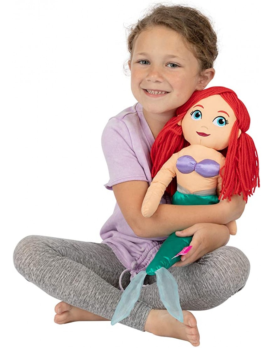 Franco Kids Bedding Super Soft Plush Cuddle Pillow Buddy One Size Disney Princess Ariel The Little Mermaid - BYMG0TR9G
