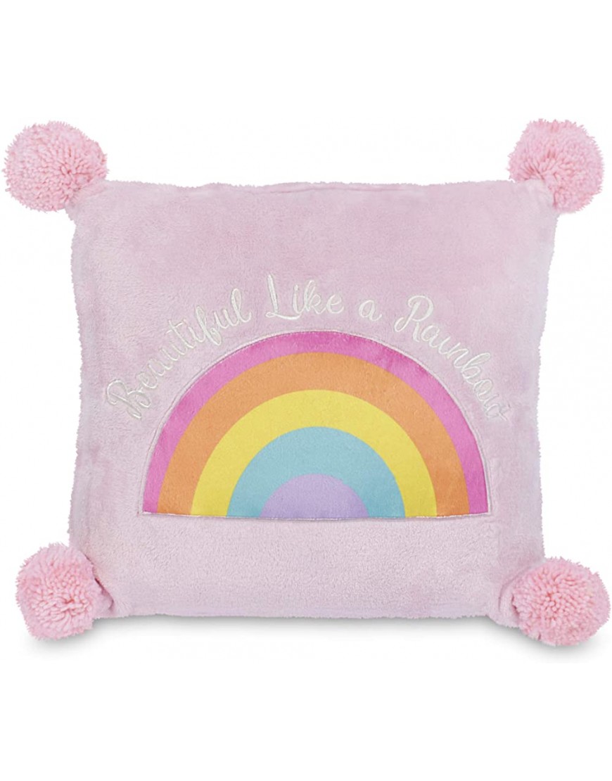 Heritage Kids Beautiful Like a Rainbow Dec Pillow 1 Count Pack of 1 Pink - BWW7FRJ9A