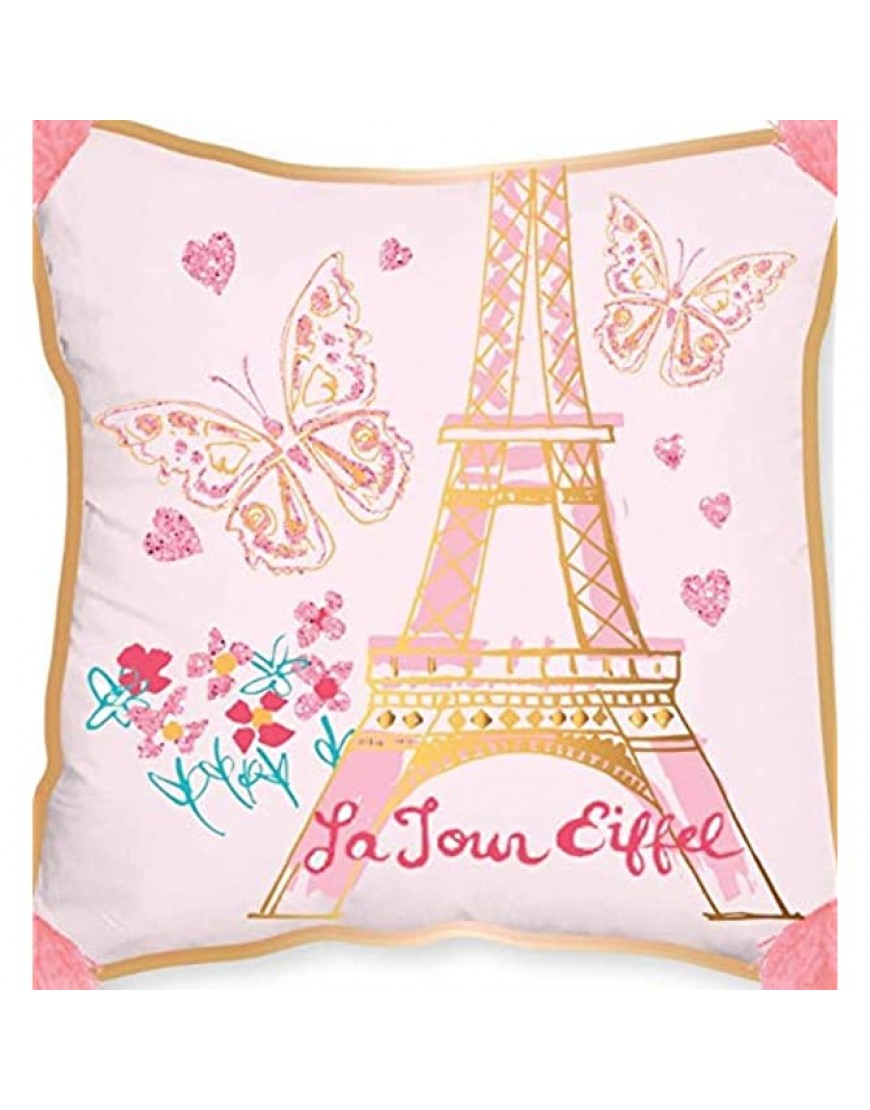 Heritage Kids Paris Decorative Pillow Pink - B1JPCHXLV