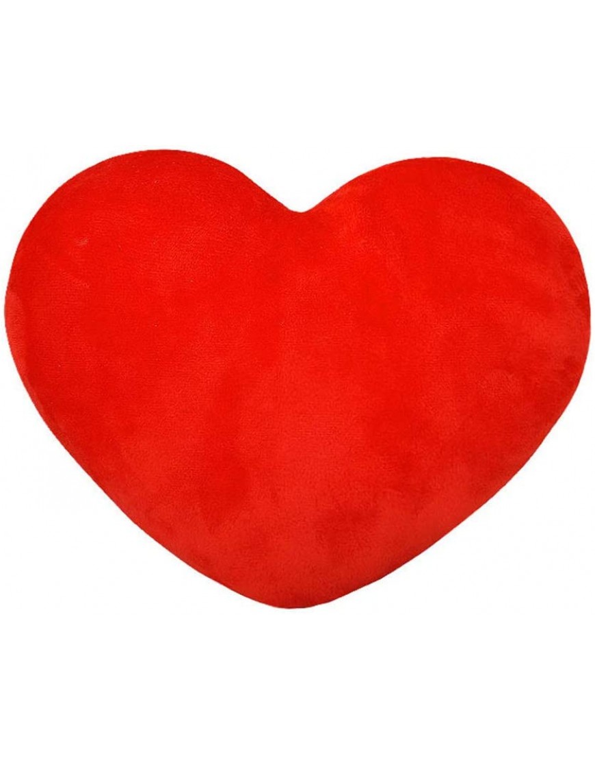 HongMall Cute Plush Red Heart Pillow Cushion Toy Throw Pillows Gift for Friends Children Girls Dogs on Valentine's Day Fit for Living Bed Dining Sofa Cars 11.8 X 11 Inch Red - BNE477XG8