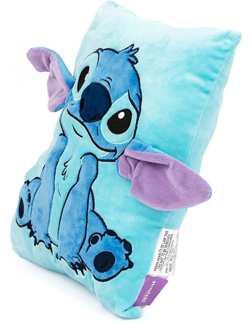 Jay Franco Disney Lilo & Stitch 3D Snuggle Pillow Super Soft – Measures 15 Inches Official Disney Product - BN3TV33LG