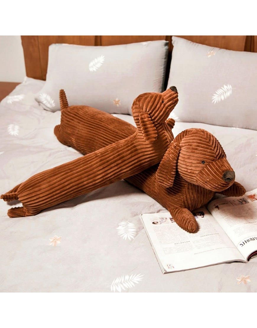 KBYUN Dachshund Dog Cushion Pillow Plush Doll Home Decor British Cute Short-Legged Sofa Decoration 70cm - B0A459AIK