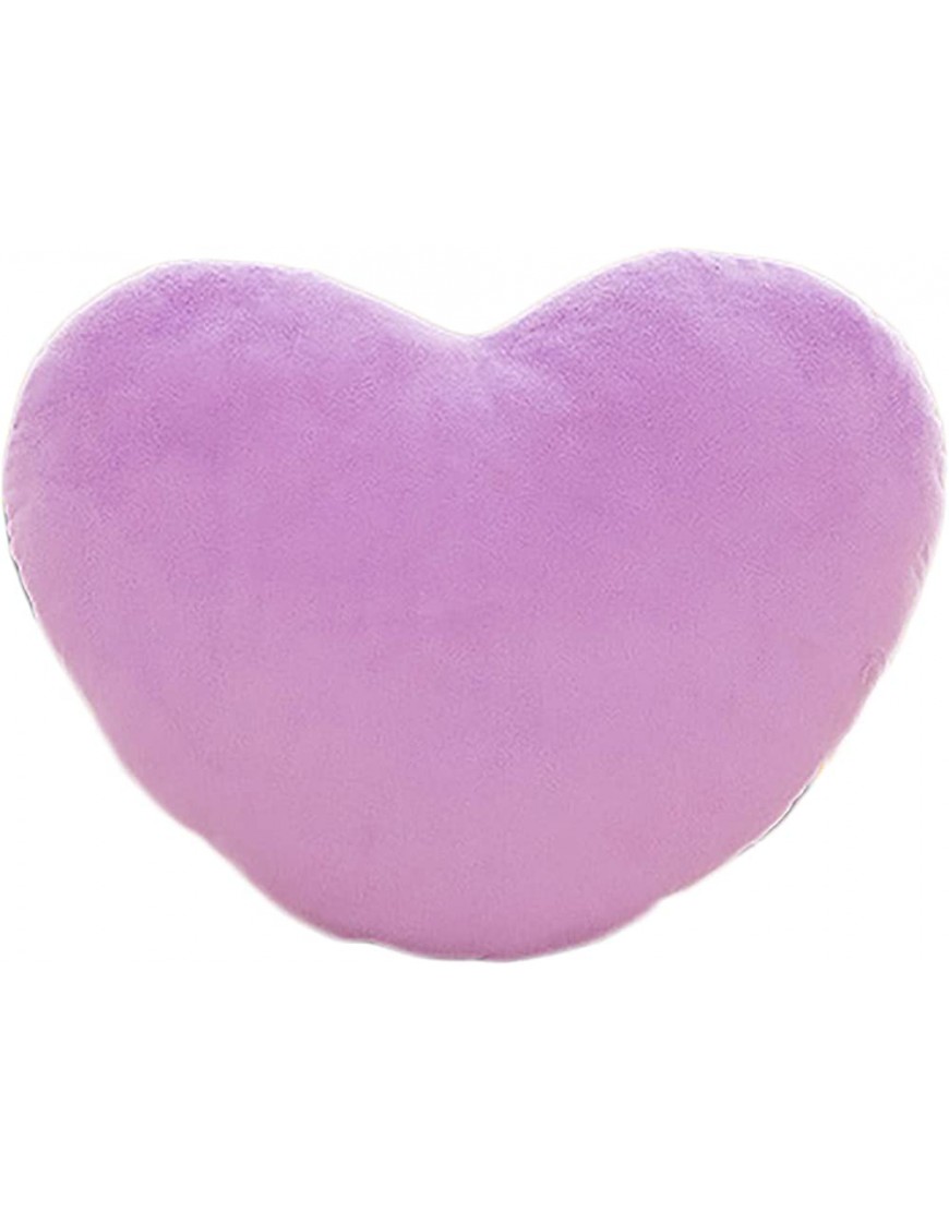 Kids Adult Cute Plush Heart Pillow Valentine's Day Throw Pillows Cushion Toy Gift Fit for Living Room Bed Room Dining Room Office and Sofa Cars Chairs Purple - B55BYXGYZ