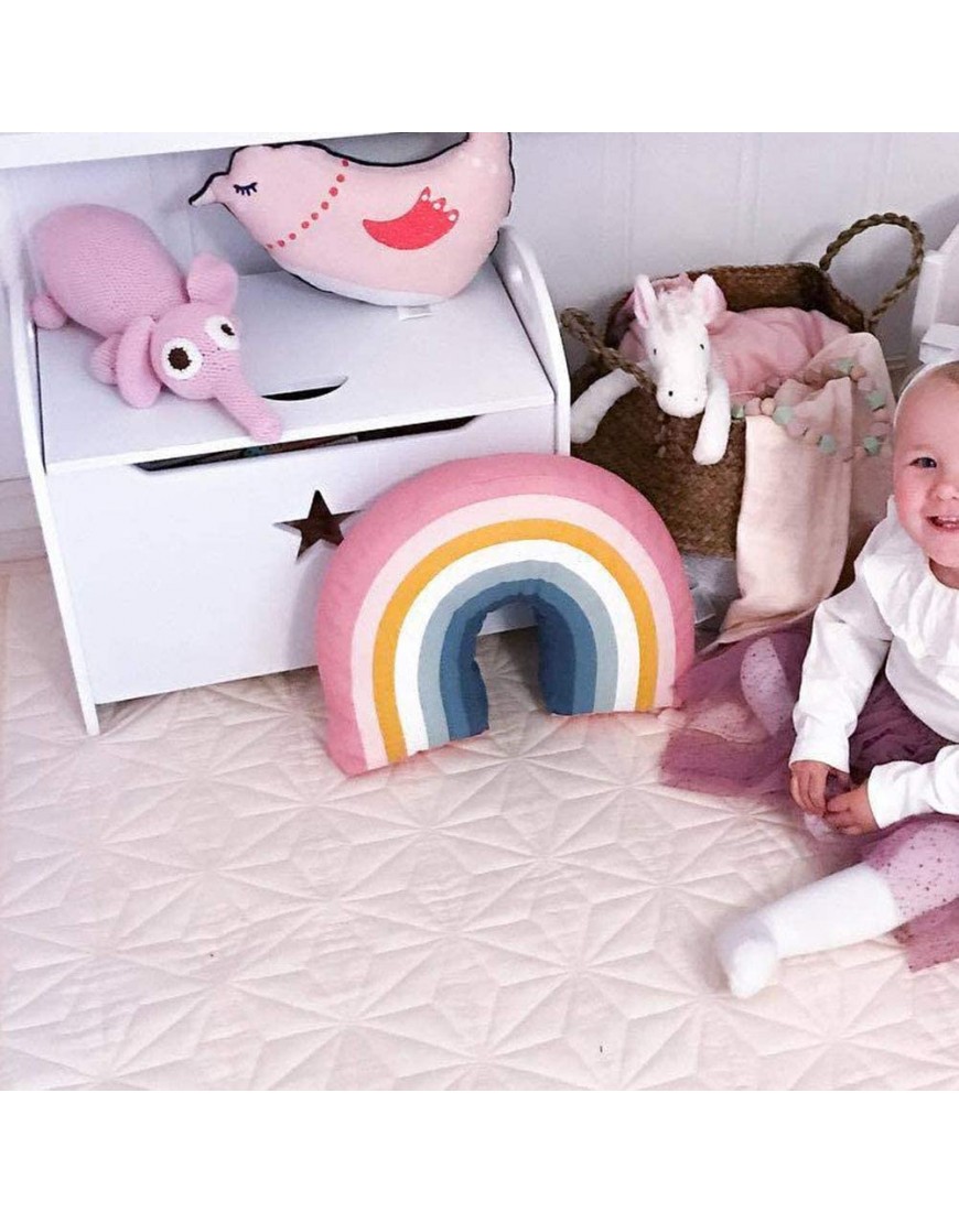 Vosarea Creative Rainbow Shaped Pillow Soft Pillow Kids Toy Kids Room Sofa Home Decoration - BE8GYIQB1