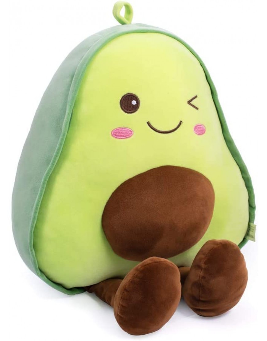 16.5 Inch Snuggly Stuffed Avocado Fruit Soft Plush Toy Hugging Pillow Gifts for Kids Girl Boy and Friends Christmas - BB4EF9WXG