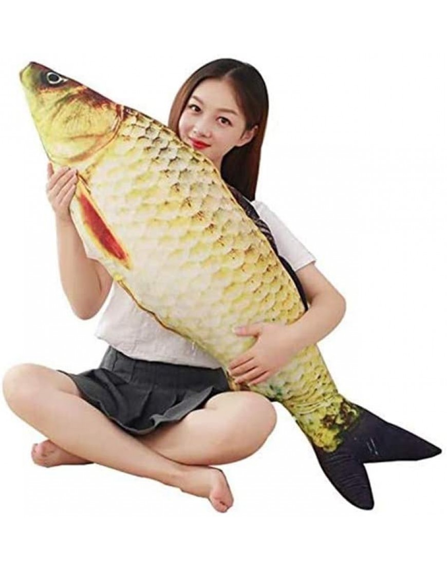 3D Giant Soft Fish Cushion Pillow Carp Plush Pillow Stuffed Toy Throw Pillow for Home Decoration Gift Kids Pillow Stuffed Animal Toy 31inch 78cm - BH34IOEE3