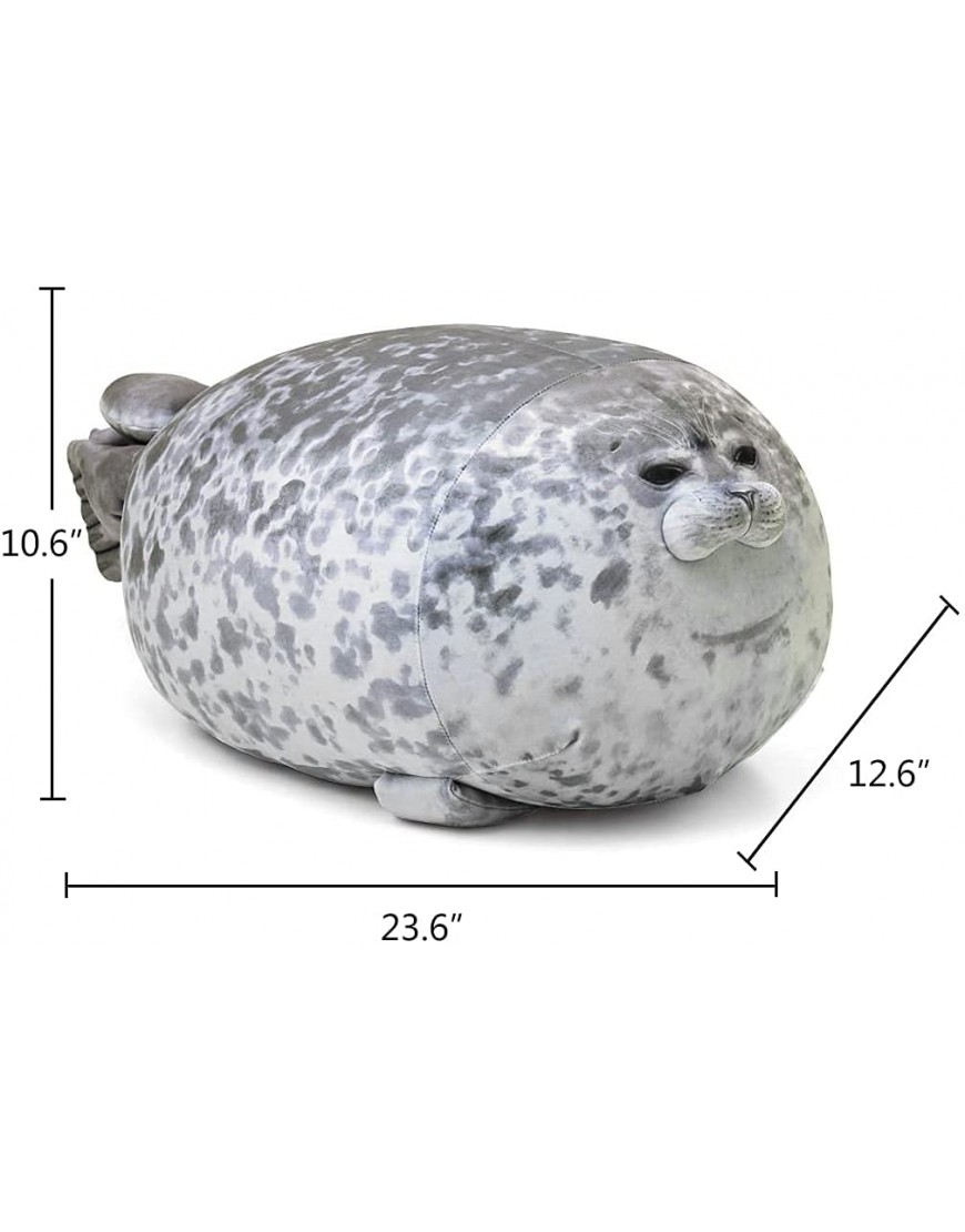 AOLIGE 23.6 Inch Chubby Blob Seal Pillow Stuffed Cotton Plush Animals Toy Big for Kids - B54AHPKKG
