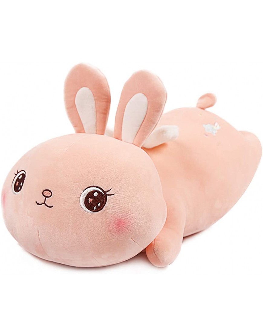 ARELUX 21.7" Pink Bunny Plush Stuffed Animal Pillow,Soft Hugging Pillow Bunny Plush Toys,Cute Rabbit Doll Throw Pillow with Wings,Easter Bunny Plush Gifts for Girls Kids Birthday - BVKV1JYN3
