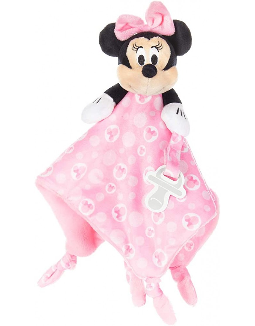 Disney Baby Minnie Mouse Plush Stuffed Animal Snuggler Blanket Pink - BBITWFJC8