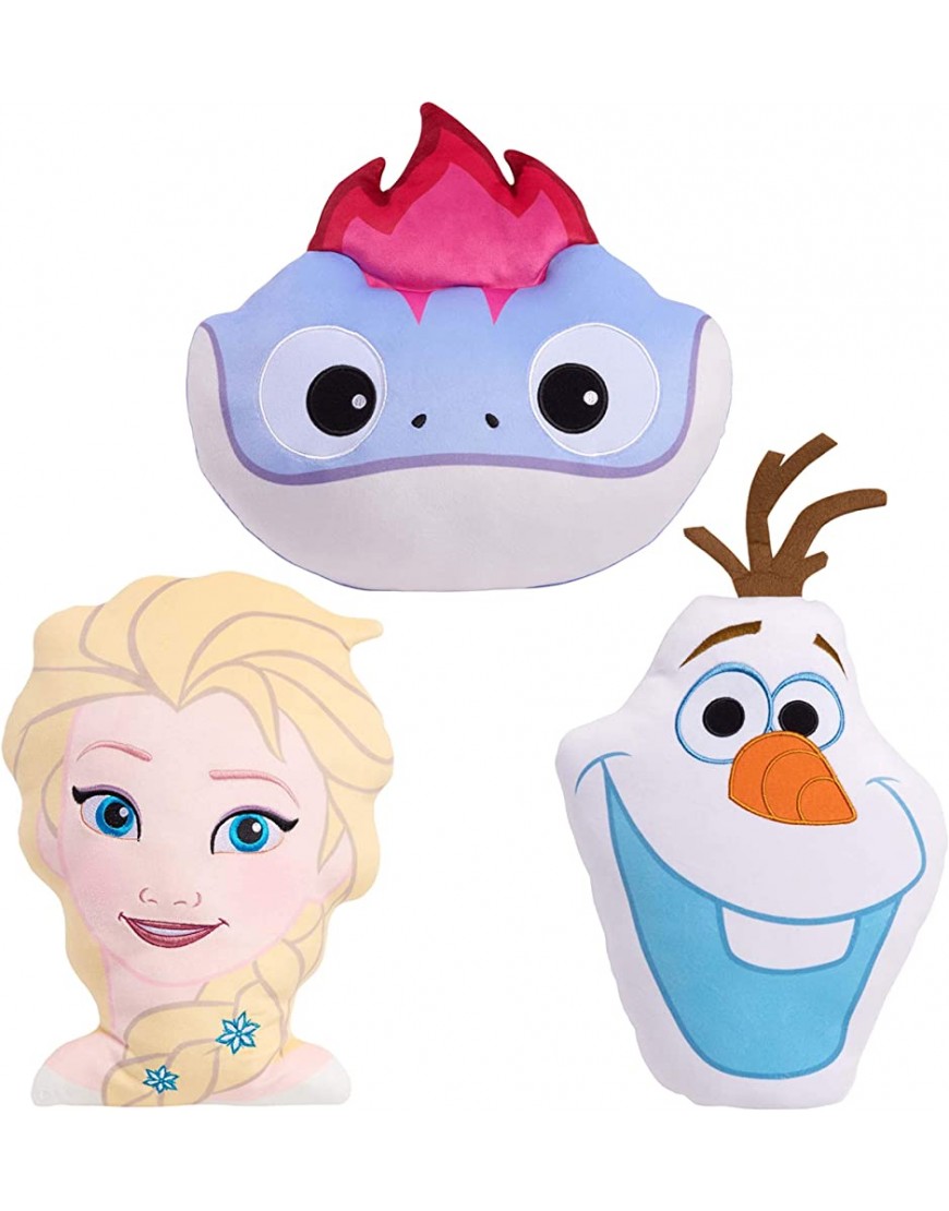 Disney Frozen 2 Character Head 13.5-Inch Plush Elsa Soft Pillow Buddy Toy for Kids by Just Play - BX7T9SG8W