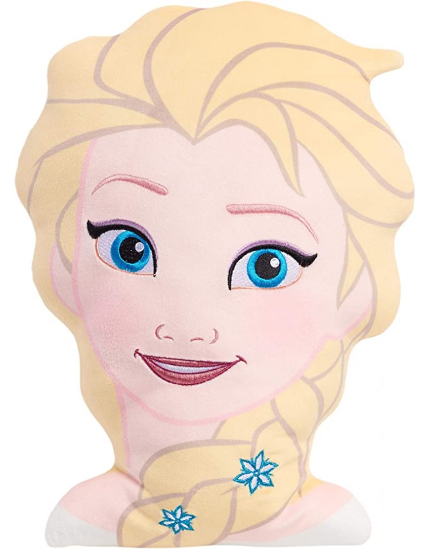 Disney Frozen 2 Character Head 13.5-Inch Plush Elsa Soft Pillow Buddy Toy for Kids by Just Play - BX7T9SG8W