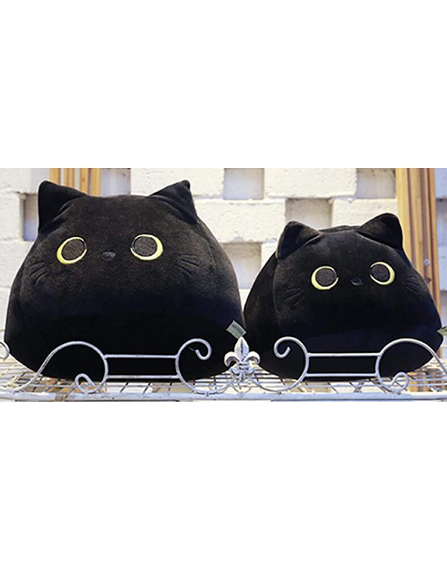Gardening Spring-Plush Toy Black Cat Plush Toy Creative Cat Shape Pillow Gift Animal Dolls 55CM 21.7 - BJFFGXF5Y