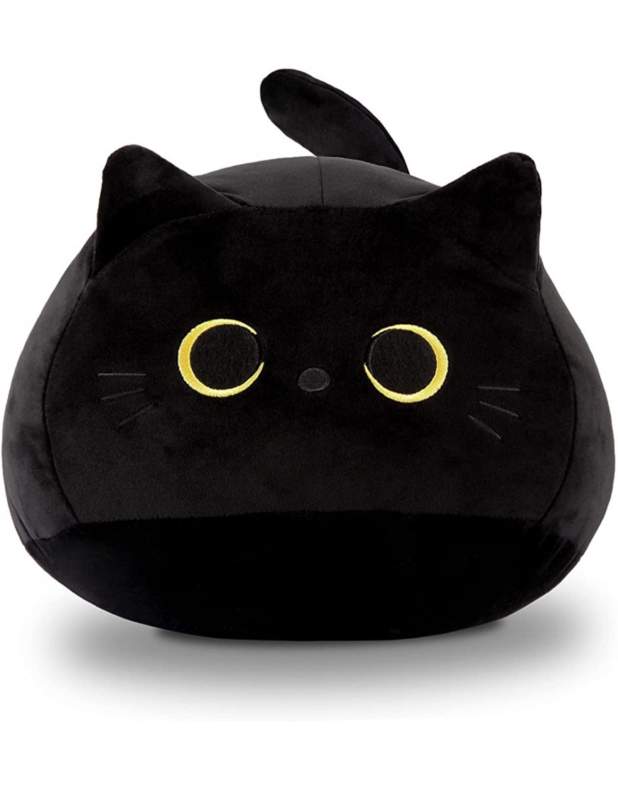 Keoeuii 3D Black Cat Plush Toy Cat Pillow Cute Cat Plushies Kawaii Stuffed Cat Body Pillow Cat Stuffed Animals for Kids Birthday Girlfriend Valentines Gift… - BFZYDR9B1