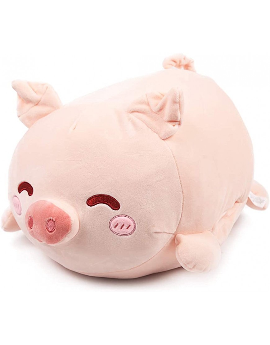 Pig Stuffed Animal Plush Hugging Pillow: Soft Cute Toy Gift at Birthday Squishy Anime Marshmallow Fluffy Kawaii Plushie for Kids Boys Girls Adults - B9N8CGNY5
