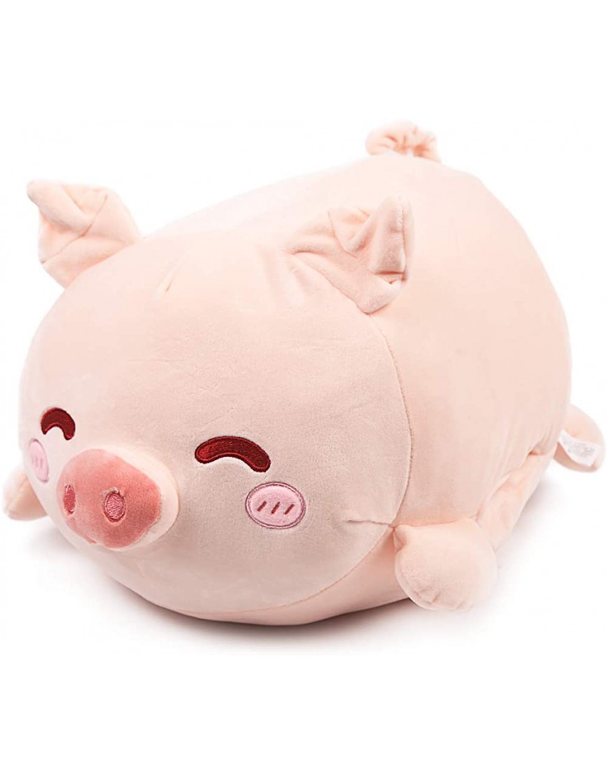Pig Stuffed Animal Plush Hugging Pillow: Soft Cute Toy Gift at Birthday Squishy Anime Marshmallow Fluffy Kawaii Plushie for Kids Boys Girls Adults - B15Q4JMJX