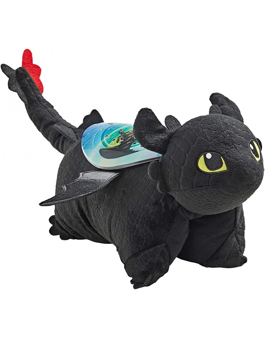 Pillow Pets NBC Universal How to Train Your Dragon Toothless Sleeptime Lite 11 Stuffed Animal Plush Toy Rainbow - B18T889UB