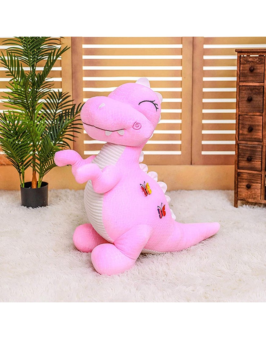 Pink Dinosaur Stuffed Animal Toys Cute Soft Dinosaurs Plush Doll T-Rex Throw Pillow for Boys Girls 11 - B740Z918O
