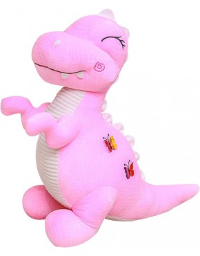 Pink Dinosaur Stuffed Animal Toys Cute Soft Dinosaurs Plush Doll T-Rex Throw Pillow for Boys Girls 11" - B740Z918O