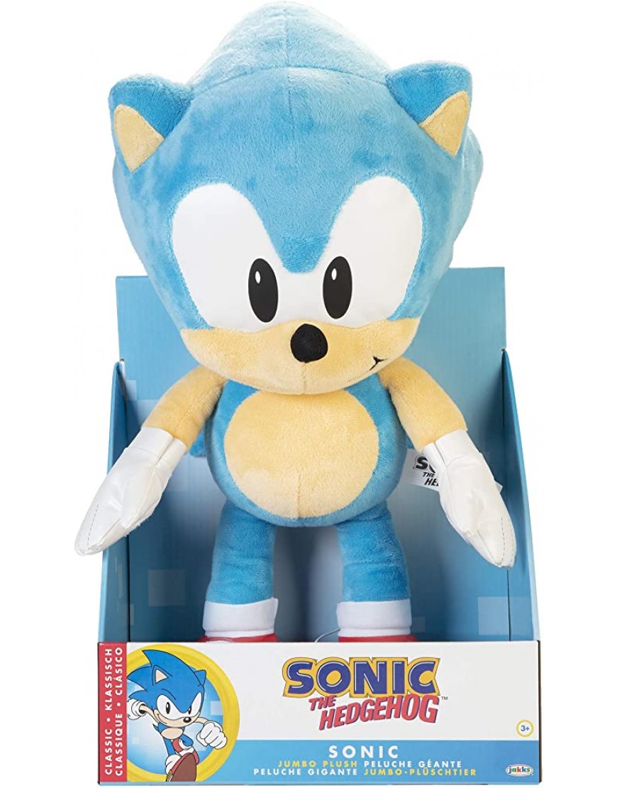 Sonic The Hedgehog Sonic Jumbo Plush 18 Inches Tall - BWQ0EH9T3