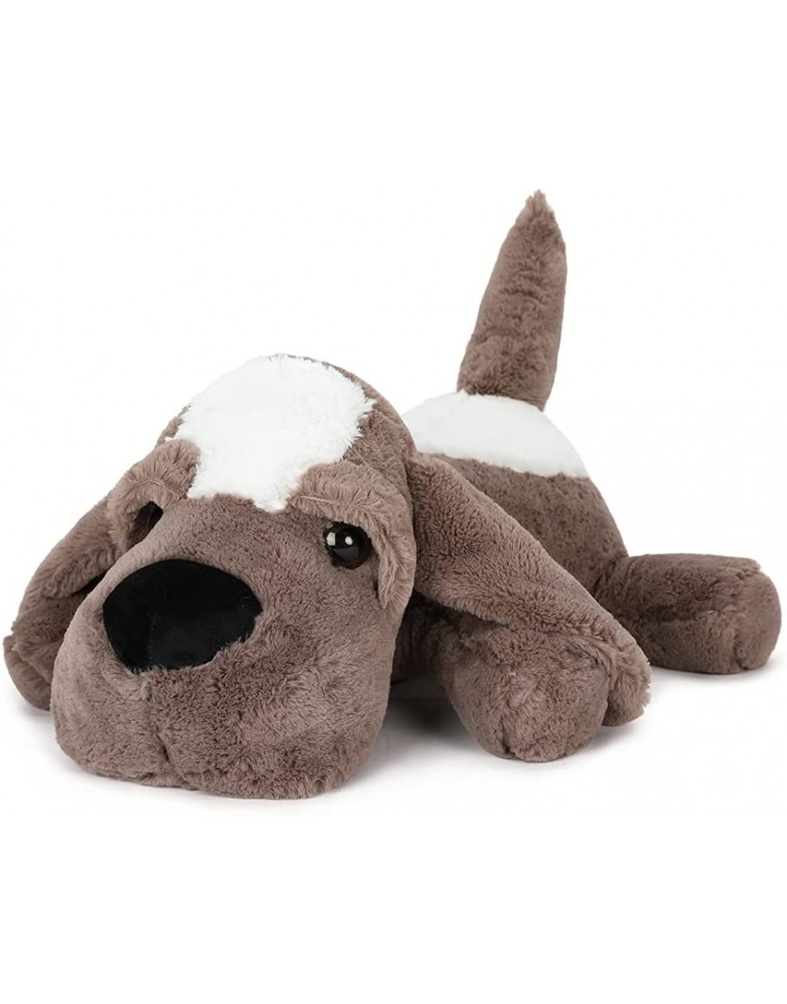 Tezituor Dog Stuffed Animals Puppy Dog Plush Toy Soft Plush Dog Hugging Pillow for Kids Boys Girls Grey 24inch - B99568KOR
