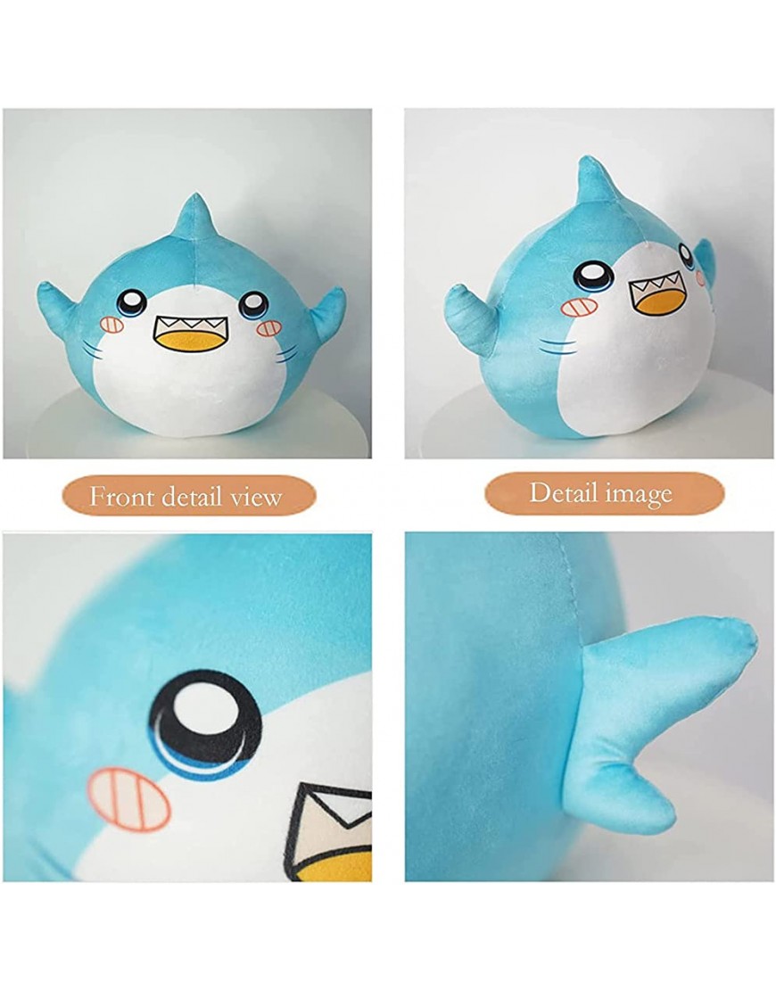 Thicc Shark Plush Shark Toys Shark Pillow Soft Touch Stuffing Full for Children Unique Companion and Doll 11in - BQ6WR8YJ8