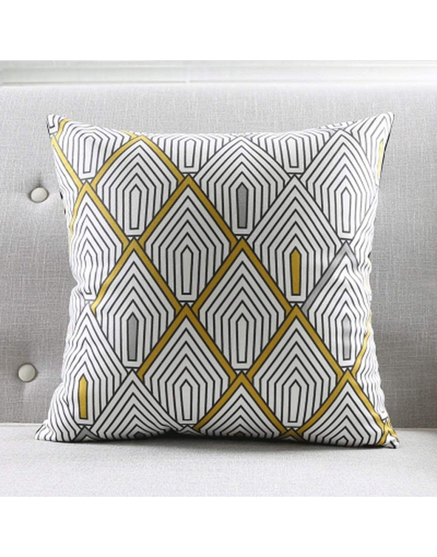 Elegant Nordic Geometric Abstract Sofa Decoration Cushion Pillow Car with Soft Skin-Friendly Fabric Lumbar Support Color : A6 Size : 60×60cm Pillowcase - BP9FLXAS5