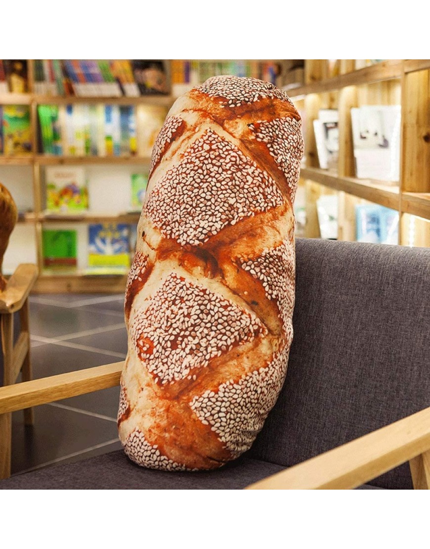 Funny Food 3D Simulation Butter Bread Pillow Long Pillow Cushion Pillow Cute Color : Sesame Bread Size : 60cm - BCV19F3R3