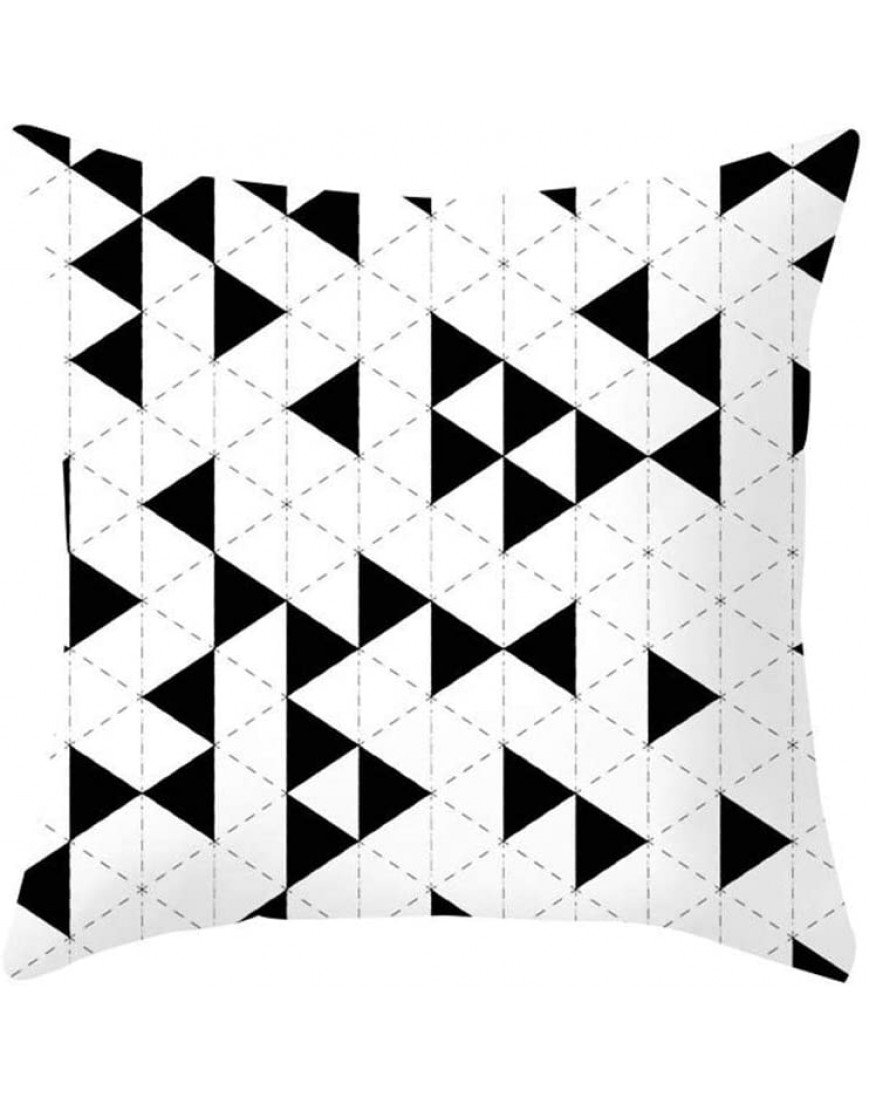 Leono Peach Skin Throw Pillow Covers Plaid Geometric Pattern Cushion Covers Indoor Pillowcase for Sofa Bedroom Car Decorative Pillow Case - BWMIW11JS