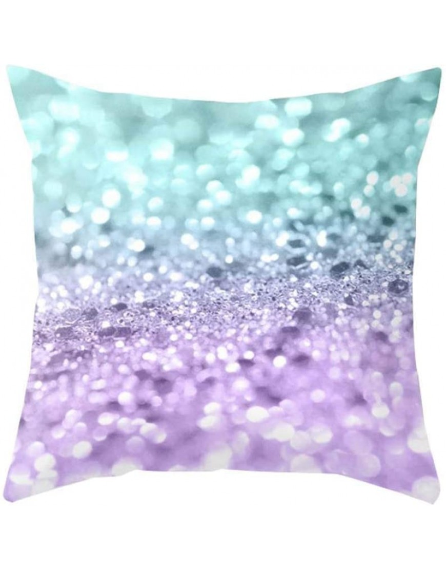 Leono Pillow Cover Gradient Bright Color Decorative Pillow Cover Cushion Cover Pillowcase for Sofa,Bed - B85Y4BFX2