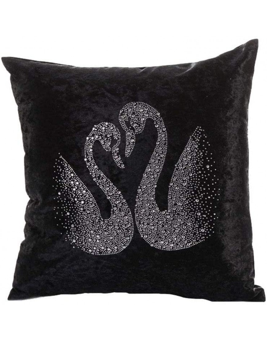 Leono Throw Pillow Covers Black Swan Pattern Cushion Covers Indoor Pillowcase for Sofa Bedroom Car Decorative Pillow Case - BEHM8CP2O