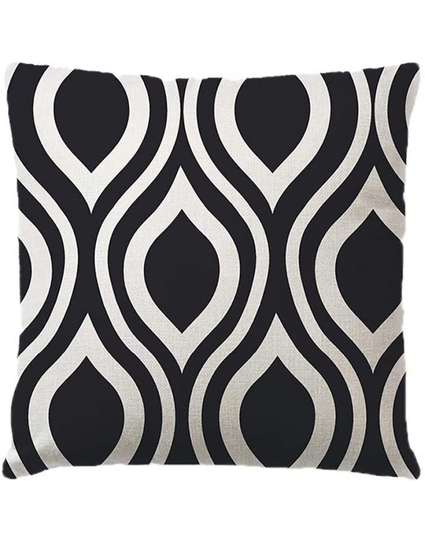 Leono Throw Pillow Covers Geometric Patterns Cushion Covers Indoor Pillowcase for Sofa Bedroom Car Decorative Pillow Case - B8BK5BLEG