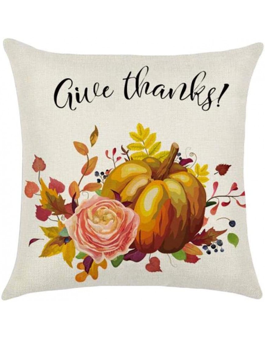 Leono Throw Pillow Covers Thanksgiving Theme English Turkey Pattern Cushion Covers Indoor Pillowcase for Sofa Bedroom Car Decorative Pillow Case - BNKT07ARQ