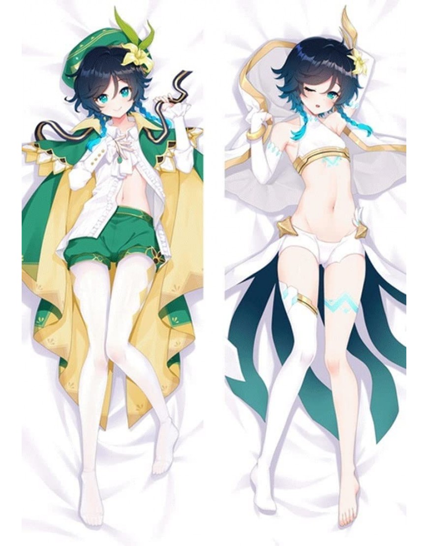 LHYLHY Genshin Impact: Barbatos 20087-1 Travelling Poet Anime Pillow Cover Body Pillowcase Double-Sided Pattern Peach Skin 2wt Throw Pillow Case Anime Fans' Favorite Cushion Cover - BLVAGWW6N