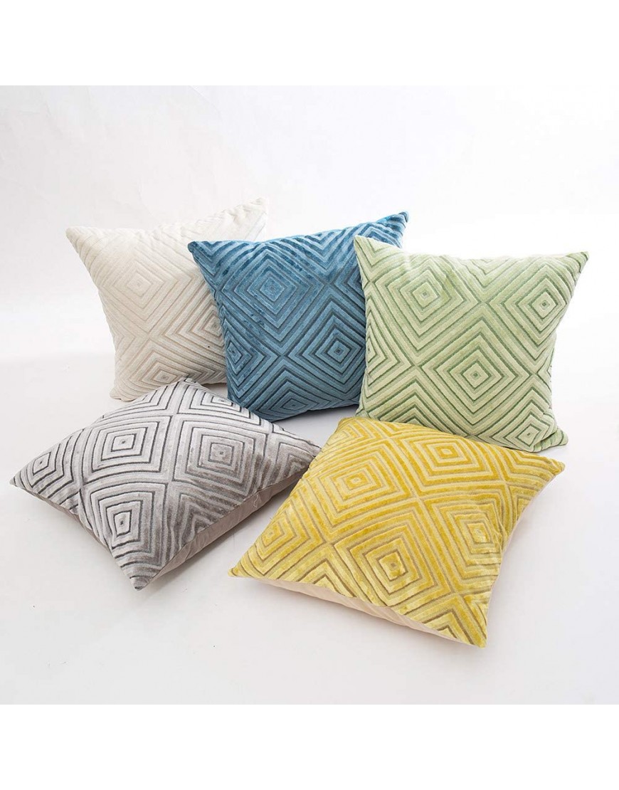 LOKODO Linen Flocking Pillow Sofa Waist Throw Cushion Cover Home Decor Cushion Cover - B0QF89L8J