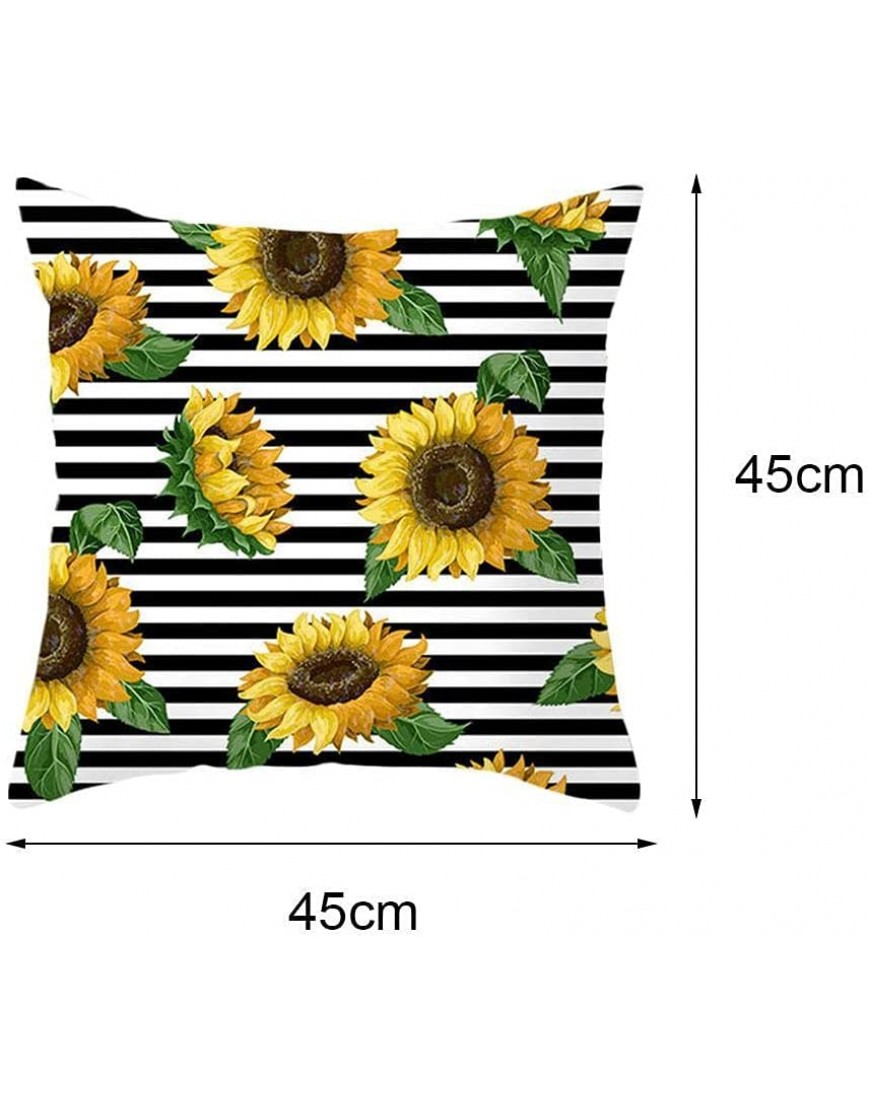 Super Brilliant and Dazzling Sunflower Pillowcase Peach Skin Sofa Pillowcase Car Seat Pillowcase by shenzsuper Bright and Dazzling Sunflower Pillowcase - BL8YWUCQV