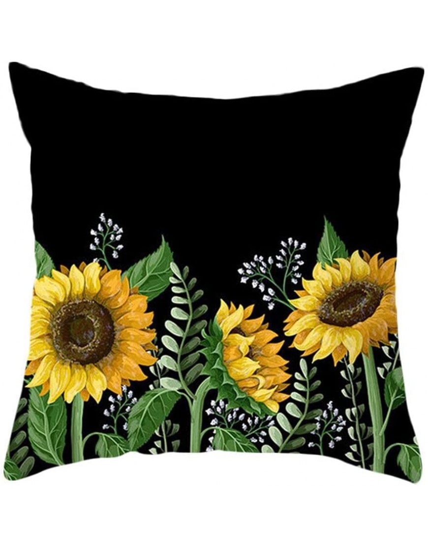 Super Brilliant and Dazzling Sunflower Pillowcase Peach Skin Sofa Pillowcase Car Seat Pillowcase by shenzsuper Bright and Dazzling Sunflower Pillowcase - BL8YWUCQV
