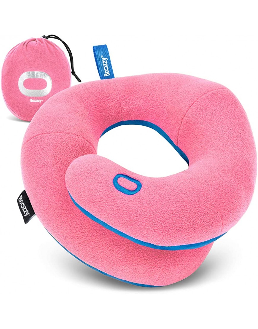 BCOZZY Kids Chin Supporting Travel Pillow for 3-7 Y O -Stops The Head from Falling Forward– Comfortable Road Trip Essential. Soft Washable Small Size Pink - BKA22DZKQ