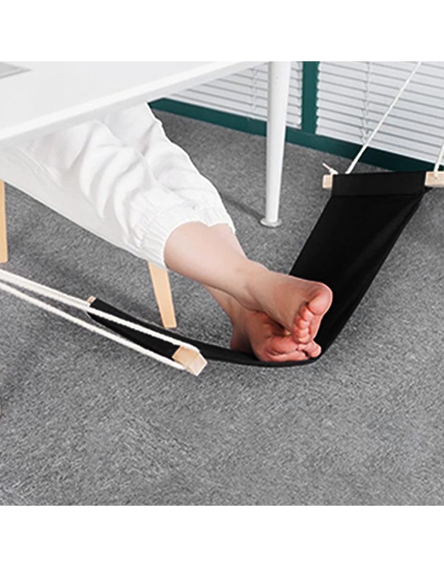 Bzdzmqm Canvas Foot Rest Ham-Mock Adjust-able Mini Foot Rest Stand Under Desk Home Office Travel Easy to Install Foot Ham-Mock Suitable for All Most Desk - BETY5OR8O