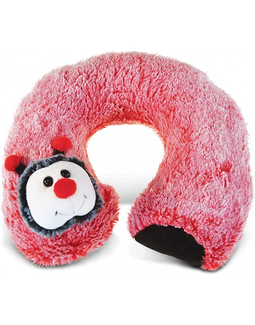 DolliBu Ladybug Plush Neck Pillow Soft Travel Neck Pillow Insect for Neck & Head Support Cute Wild Life Stuffed Pillow Accessory for Naps Novelty Stuffed Animal Insect Headrest for Kids & Adults - BUIDNDKS8