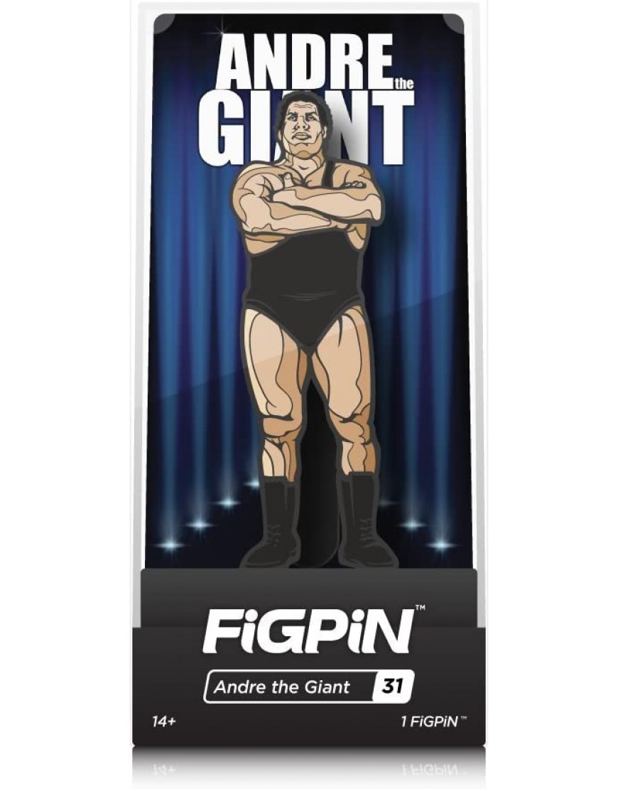 FiGPiN WWE Legends: Andre The Giant Collectible Pin with Premium Display Case - B3ETT04X7