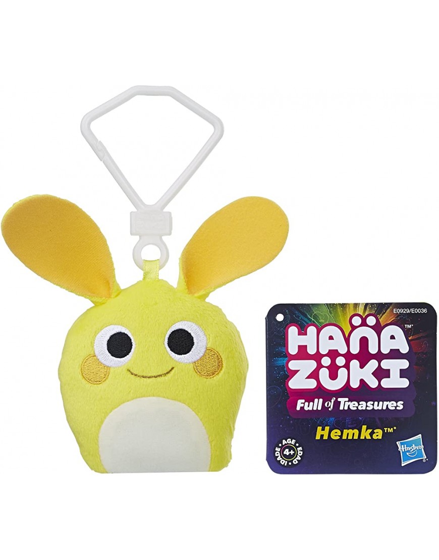 Hanazuki Hemka Clip Plush Yellow Happy - B6MF9BD1C