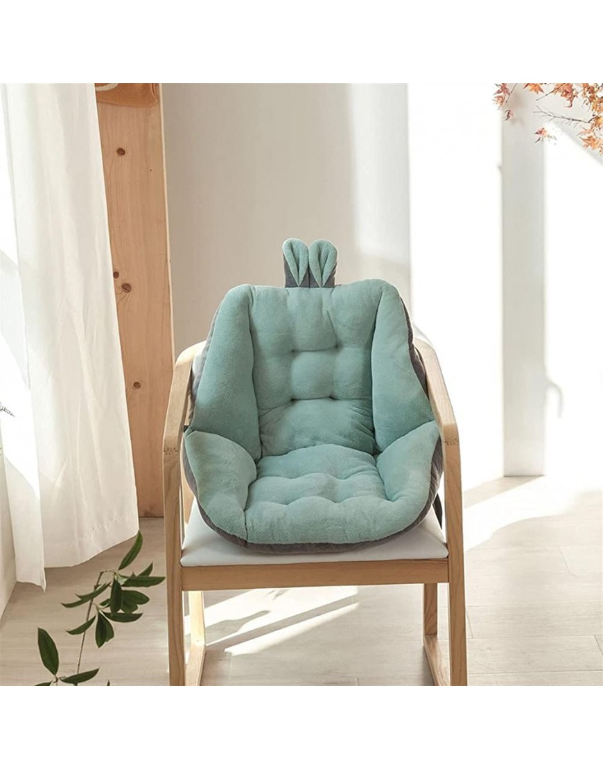 HYYYYH Backpacking Pillow Cute Conjoined Cushion Back Cushions Office Chair Mat Thick Girl Stool Mats Student Ass Pad Color : Green Specification : 52x52cm - BVNZ2WNZW