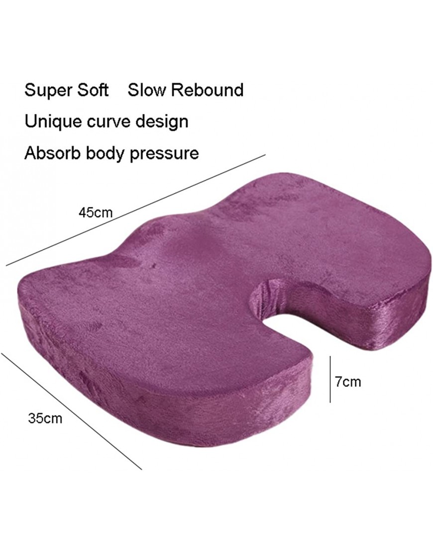 HYYYYH Backpacking Pillow Travel Breathable U-Shape Cushion Coccyx Orthopedic Memory Foam U Massage Chair Cushion Pad Home Car Cushion Color : Type 1 - BW51AD7J6