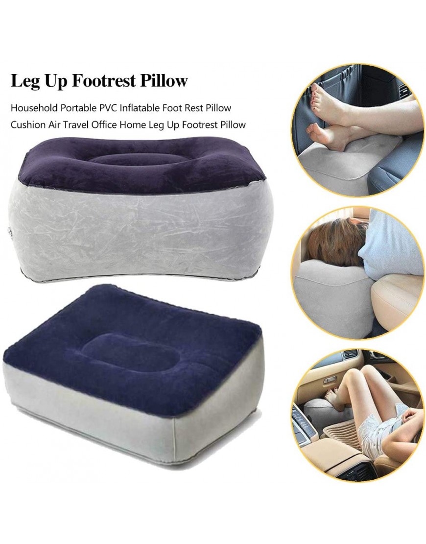 OhhGo Air Foot Rest Pillow Inflatable Footrest Cushion Travel Accessory - BQWVJDZDF