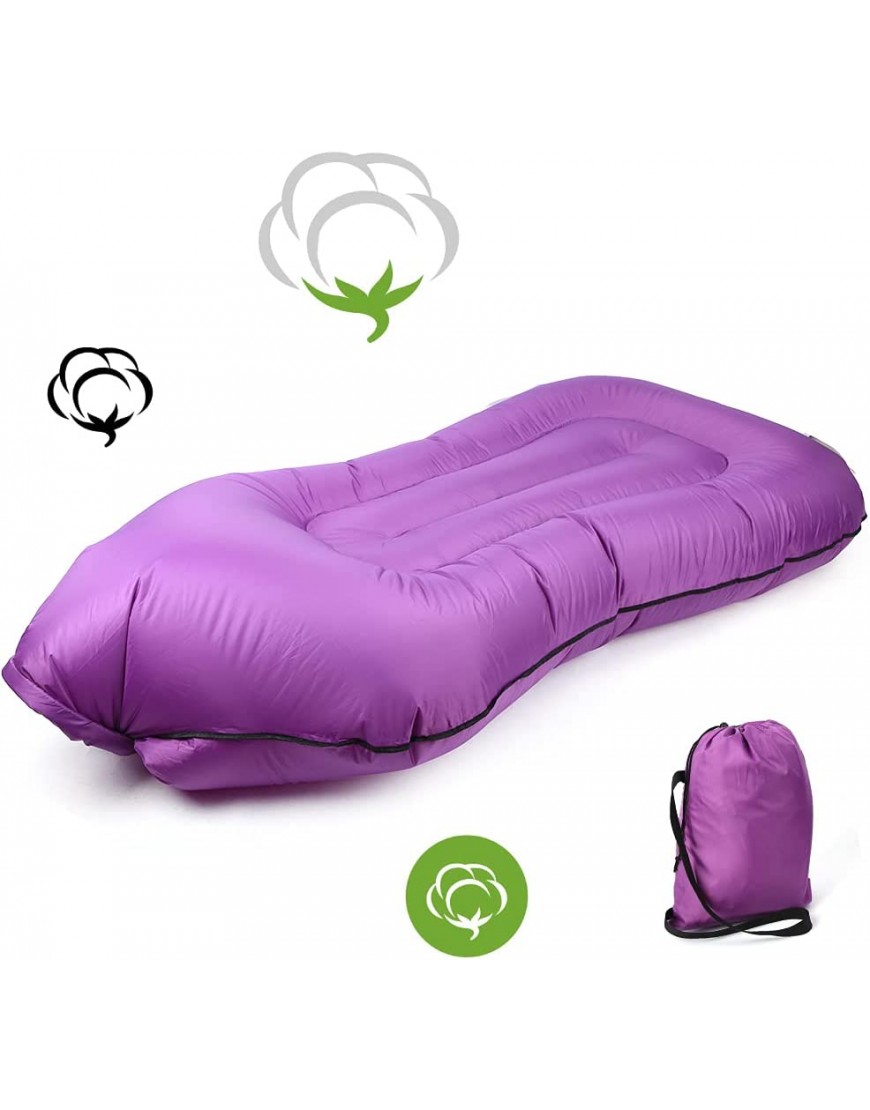 ROMACK Inflatable Sleeping Bag Foldable Sleeping Bag Thick Material for Outdoor - BJBQF0Y90